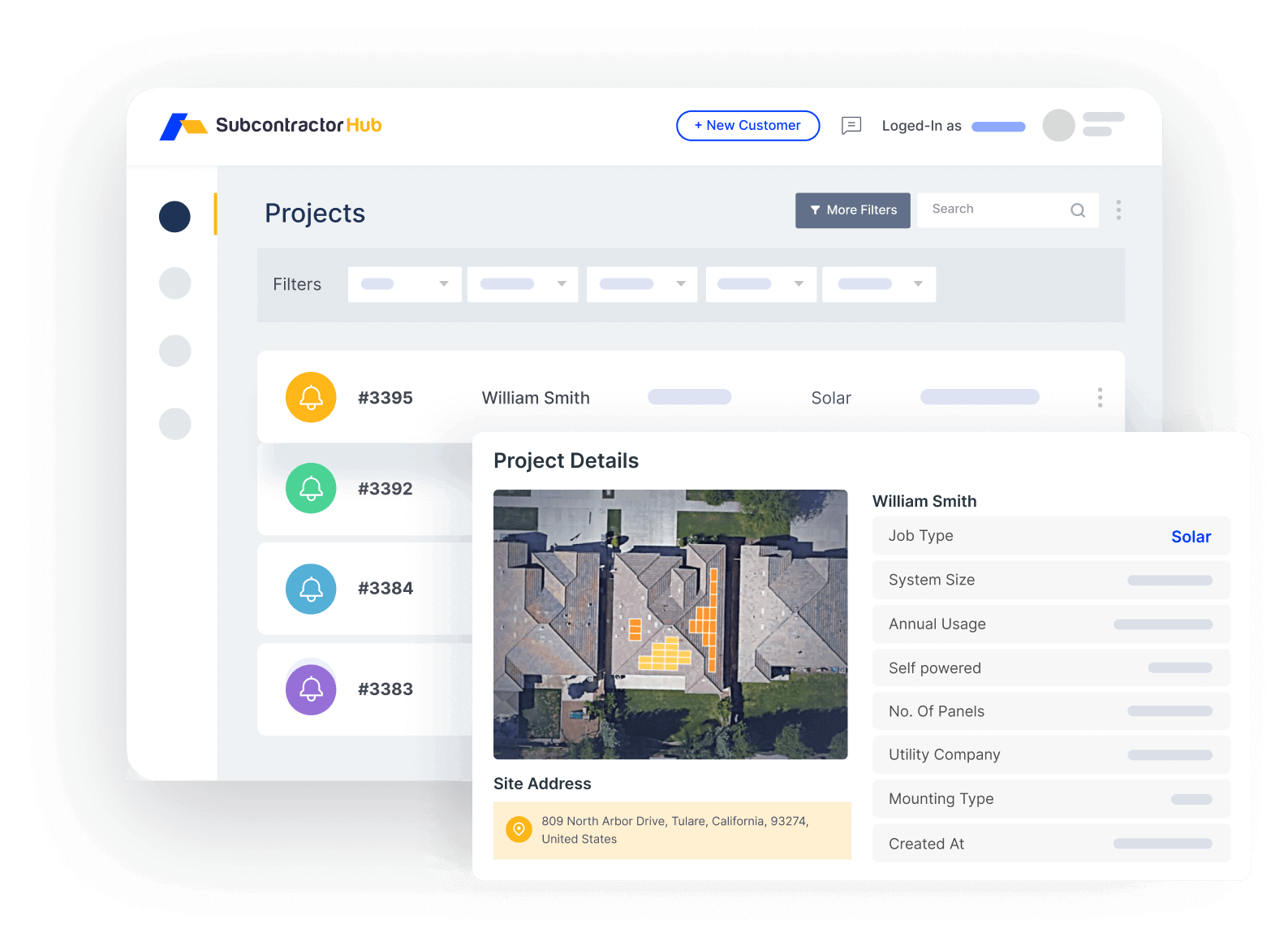 SubcontractorHub project management connected to signed proposals