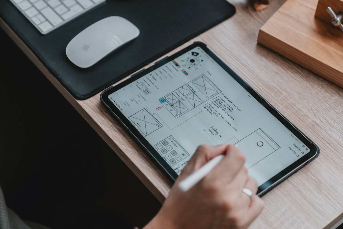 Contractor reviewing customized contractor proposals with itemized estimate on tablet
